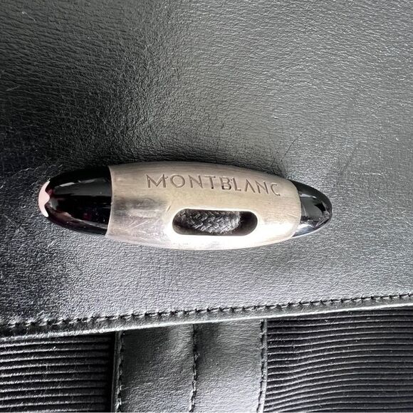 MONTBLANC Authentic Meisterstuck Black Fabric & Leather Messenger Cross Bag - Picture 16 of 16